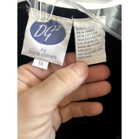 Diane Gilman 1x Fashion Vest cowboy rodeo vntg country plus size colorful denim - Picture 4 of 9